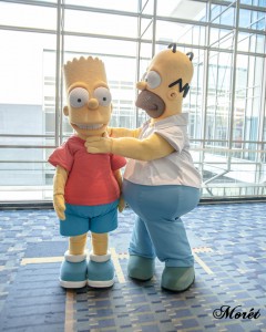 Unlike Homer & Bart, not once did we work on each others' nerves.